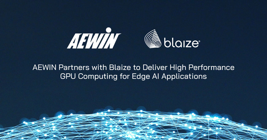 AEWIN Partners with Blaize to Deliver High Performance GSP Computing for Edge AI Applications